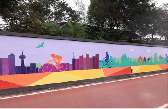 贵港墙体彩绘-围墙