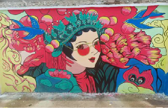 贵港墙体彩绘-网红墙