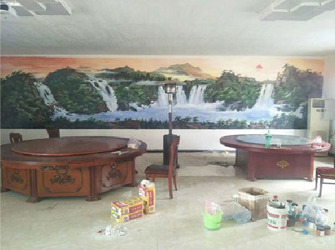 贵港墙绘-写实风景