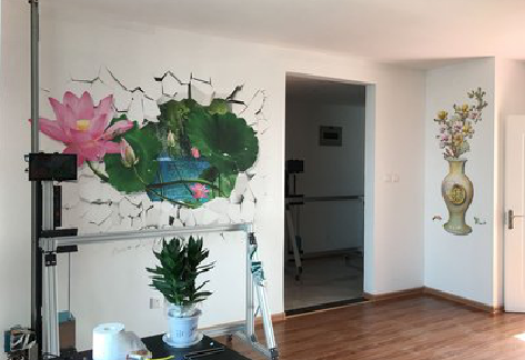 贵港墙体彩绘相比墙纸的优势。